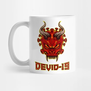 Covid-19 as devil Mug